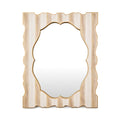 Mocha Stripe  Wall  Mirror