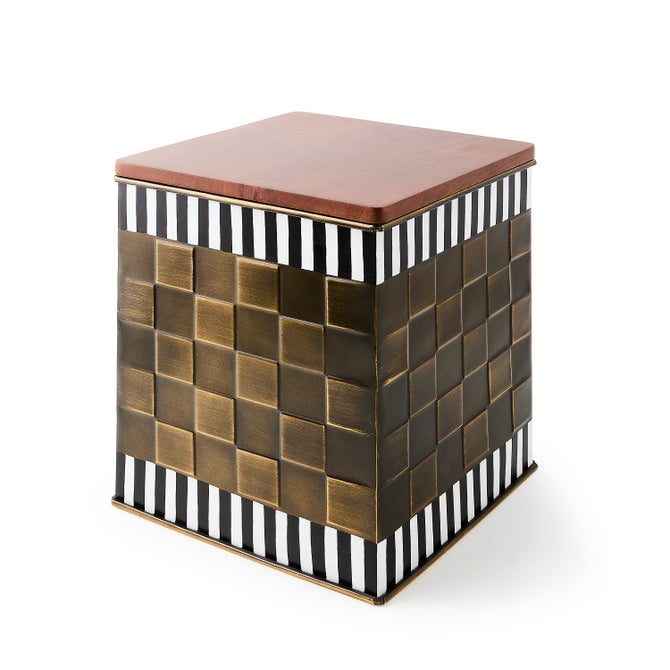Courtly Stripe Short Storage Bin*