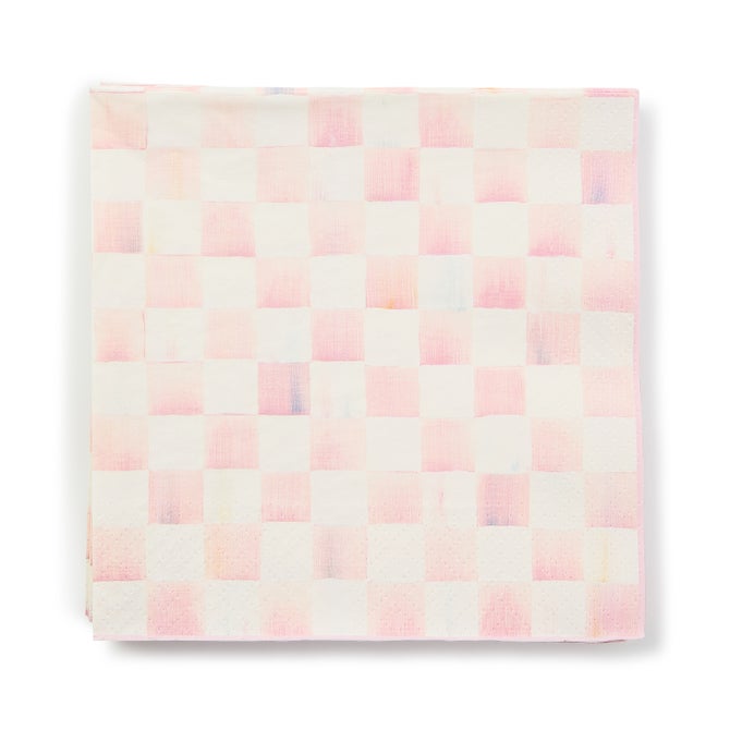 Rosy Check Dinner Napkins