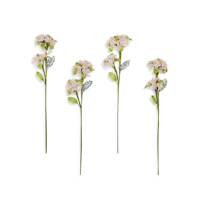 Pink Hydrangea Beaded Flower*