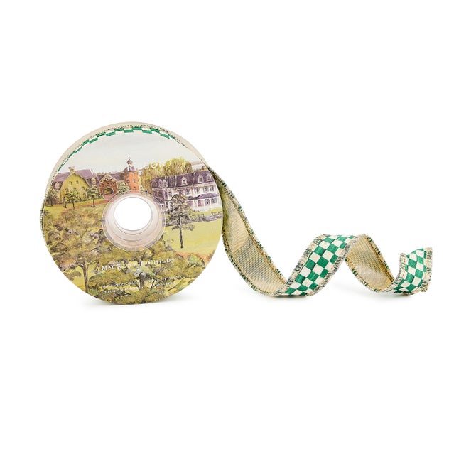 Green Check Ribbon