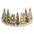 Lit Gingerbread Village
