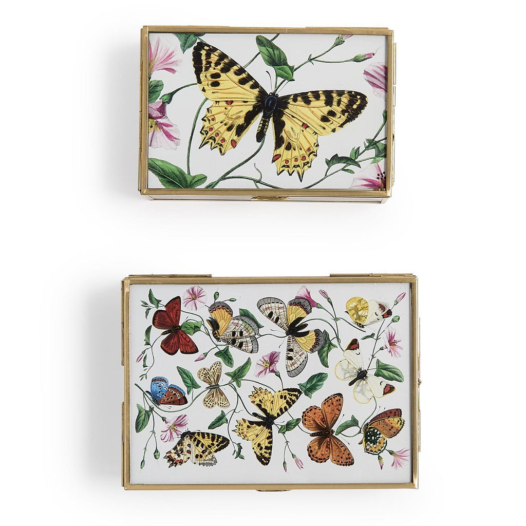 Glass and Brass Photo Boxes