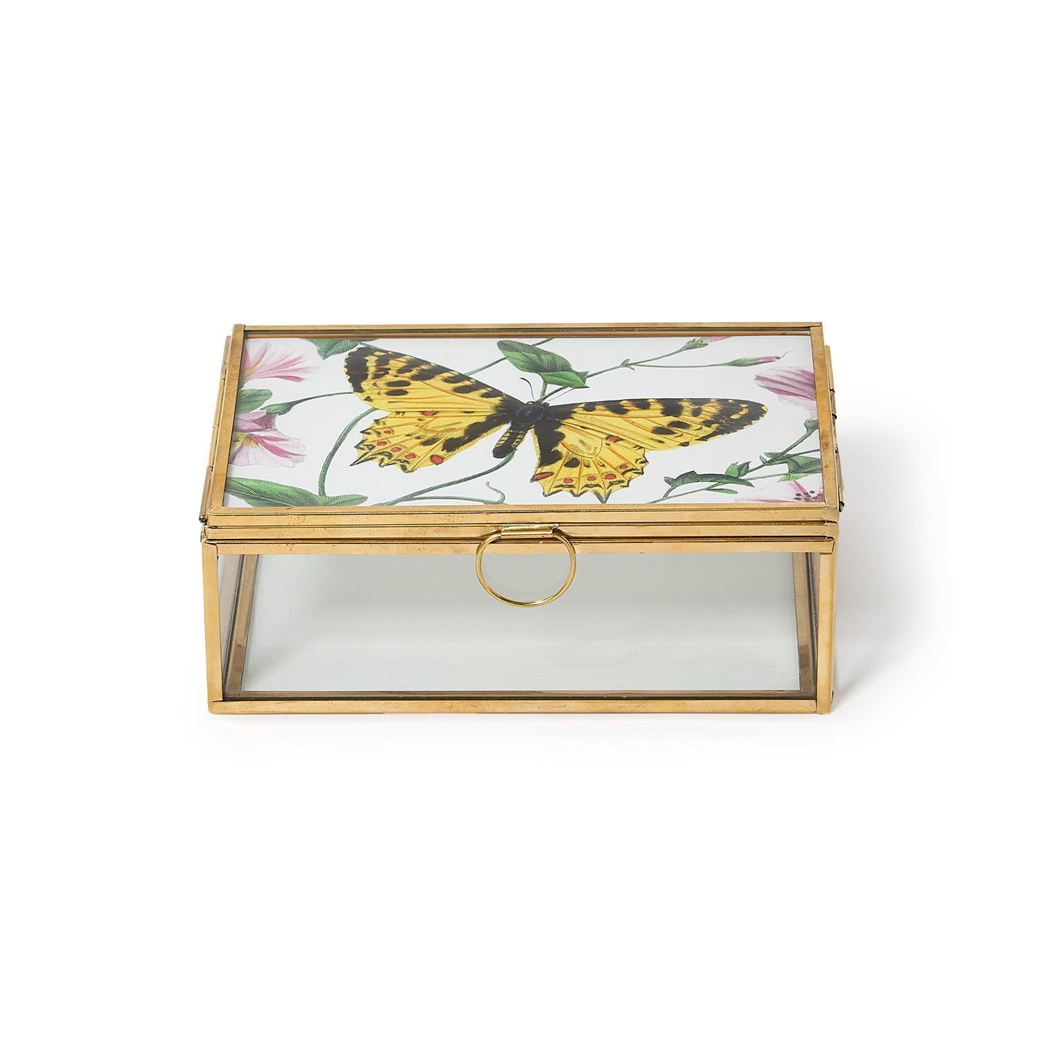Glass and Brass Photo Boxes