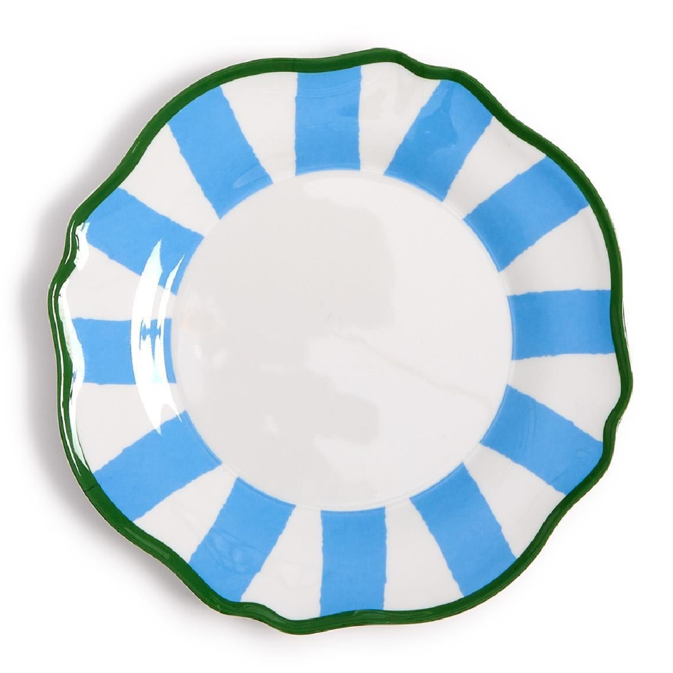 Blue Stripe Dinner Plate