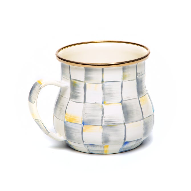 Check Enamel Mug 16 Ounce