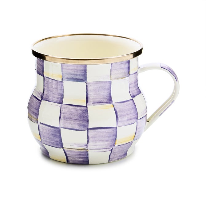 Check Enamel Mug 16 Ounce