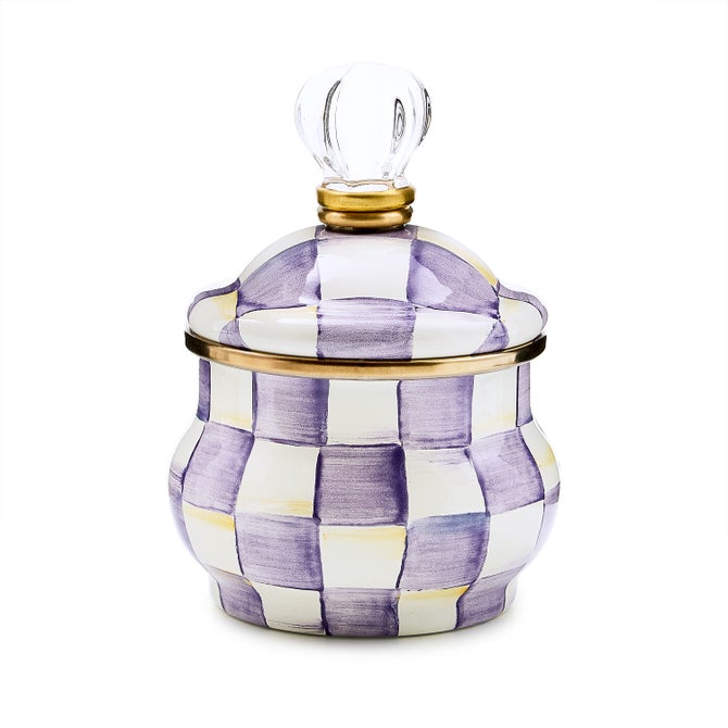 ROSY LIDDED SUGAR BOWL