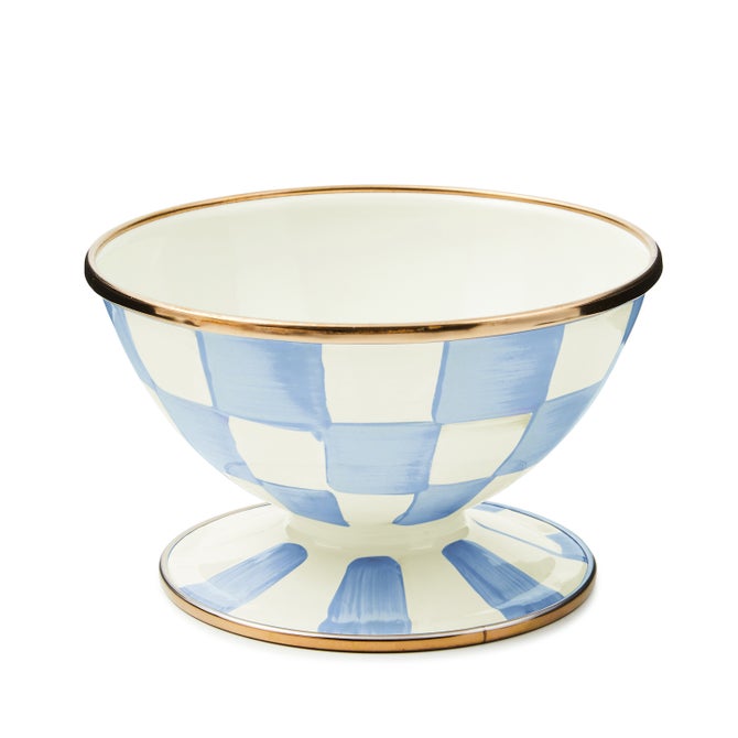 VIOLET CHECK ICE CREAM DISH