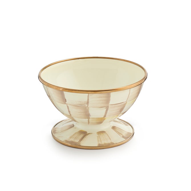 VIOLET CHECK ICE CREAM DISH