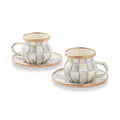 ENAMEL ESPRESSO CUP/SAUCER