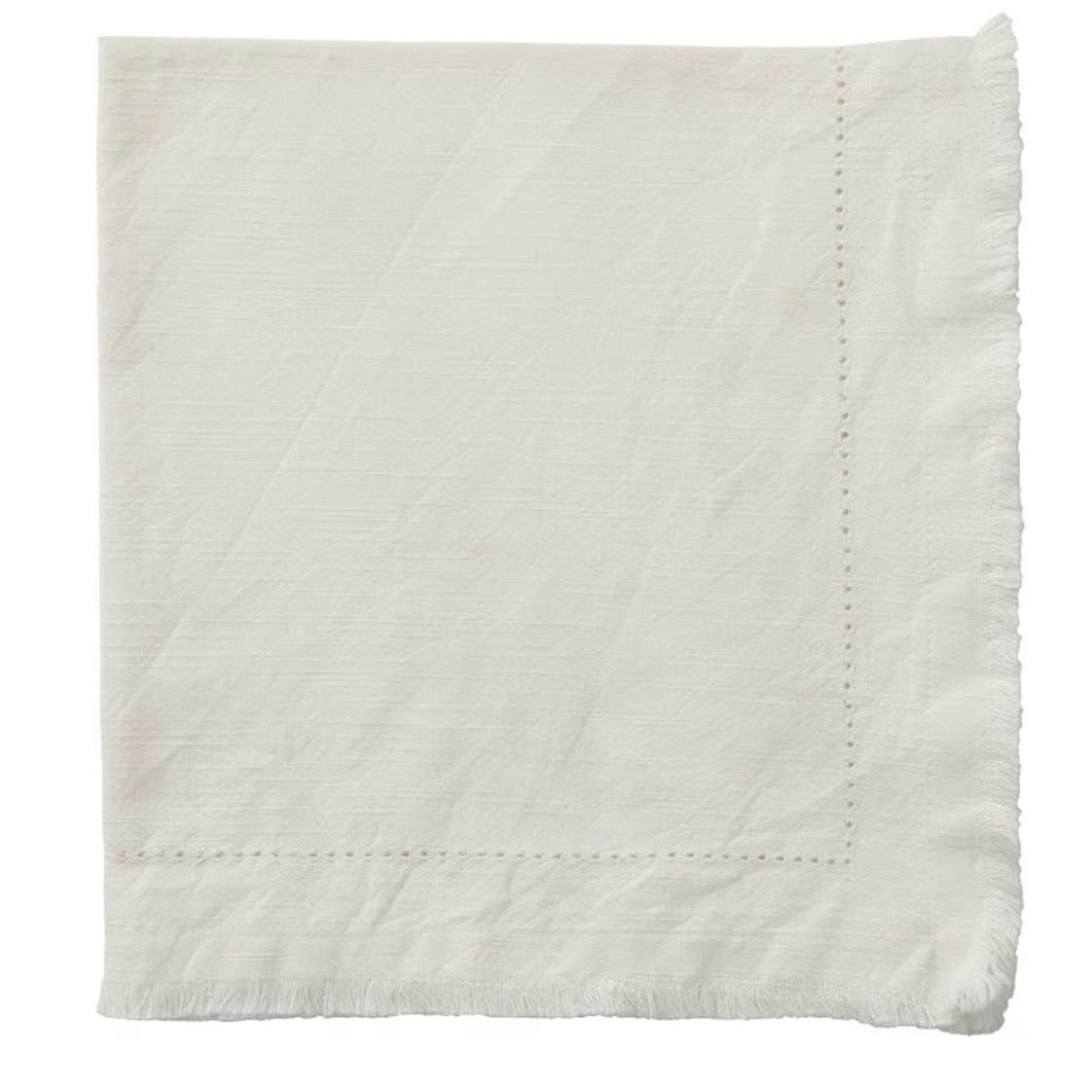 STONEWASHED FRINGE NAPKIN