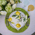 Linen Ruffled Round Placemat