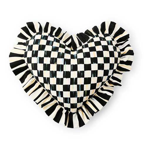 Courtly Heart Throw Pillow