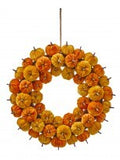 Velvet Pumpkin Wreath