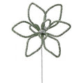Beaded Poinsettia Stem