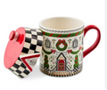Holly Village Lidded Mug