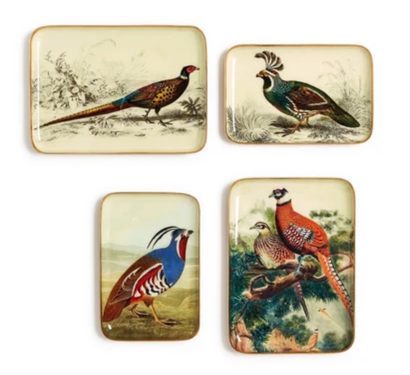 Pheasant Metal Trays