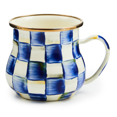 Check Enamel Mug 16 Ounce