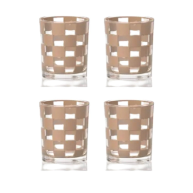 Check Acrylic Tumbler Set